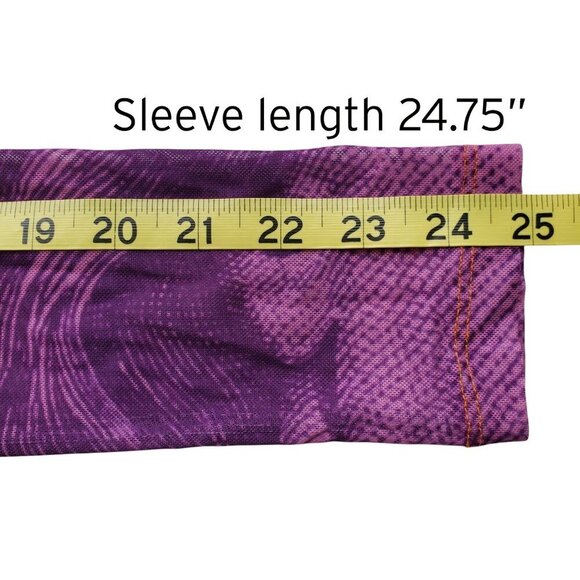 No 1 Los Angeles Bodycon $100 Orange Purple Sheer Y2K Mesh Long Maxi Dress L - Picture 12 of 16